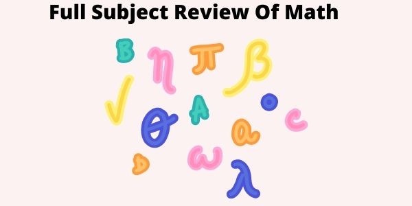 Subject Review Math