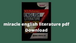 miracle english literature pdf